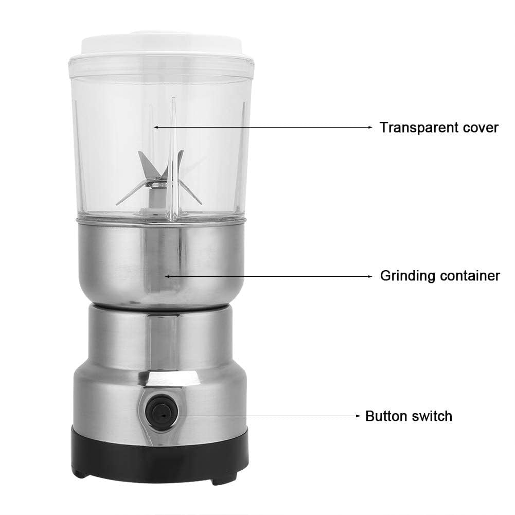Adjustable Electric Coffee Grinder & Juicer – Stainless Steel Blade Multi-Purpose Spice & Bean Grinder (100–300W)