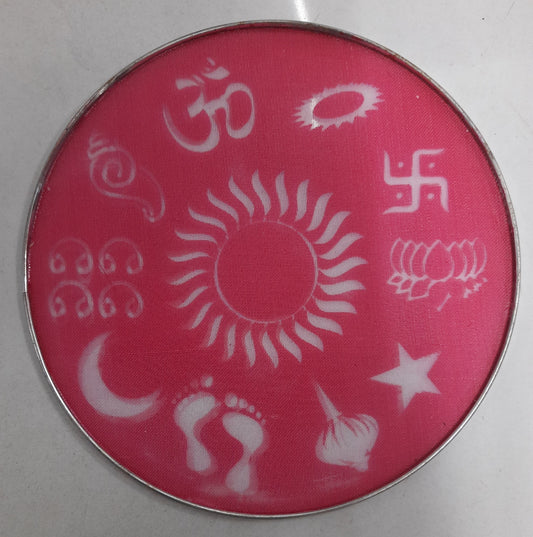 Magic Rangoli Making Kit Includes Tool (8 inch), Rangoli Filler Jali for Diwali Home Decor Indoor Outdoor Decoration (Random Design) by Curated Cart