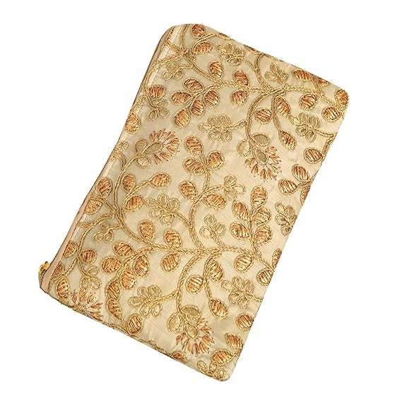 Women's Embroidery Silk Hand Purse Wallet for Wedding Return Gift, Wedding, Dating | Women Hand Purse