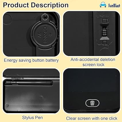 2-in-1 LCD Writing Tablet Pencil Case | Digital Slate & Pencil Box for Kids – Educational & Fun School Supply