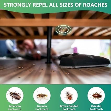 Natural Roach Bait Stations – Non-Toxic Cockroach Killer & Repellent | Indoor/Outdoor 12-Pack, Long-Lasting Nest Elimination