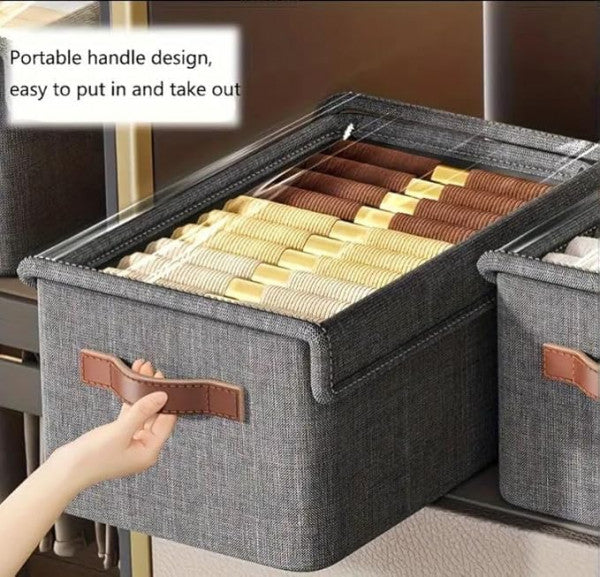 26L Premium Storage Bag with Lid – Foldable, Dustproof & Durable Organizer