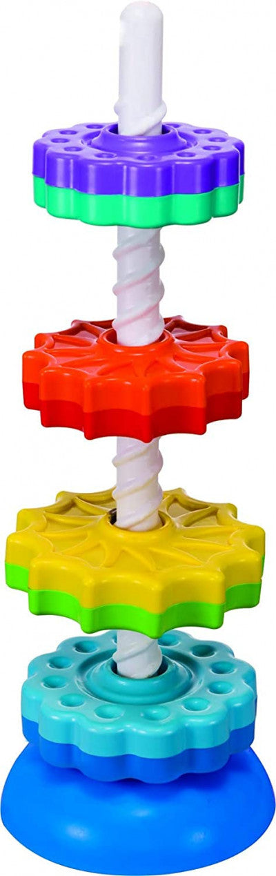 Spinning Tower Game – Fun Stacking & Balancing Game for Kids, Family & Party Play - Multicolor