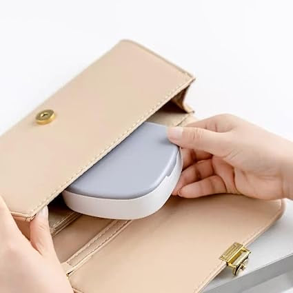 Travel Jewelry Box, Small and Portable Jewelry Storage Box with Mirror Earrings, Lipstick Necklace Storage Box Easy to Storage Jewelry Case Mini Cosmetic Holder Container