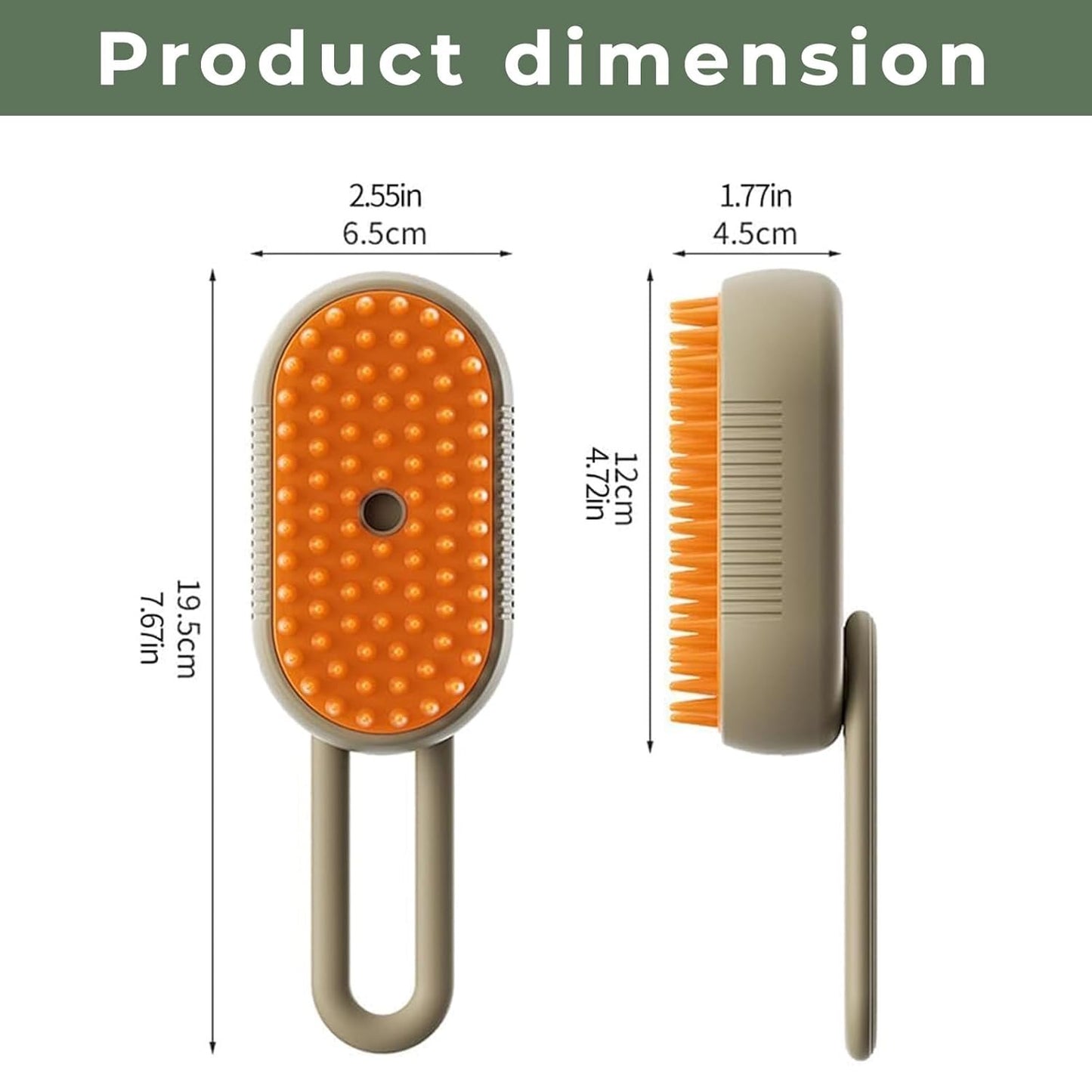 3-in-1 Cat Steam Brush – Shedding, Cleaning & Massage Grooming Comb with One-Touch Spray