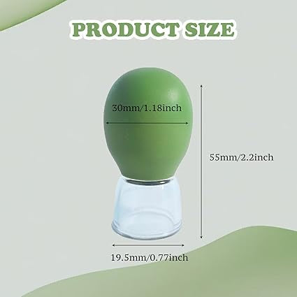 Facial Cupping Set | Silicone Vacuum Suction | Cupping Massage Therapy | A Kit For Anti Cellulite, Anti Wrinkle and Instantly Ageless Skin | For Eyes, Face and Body