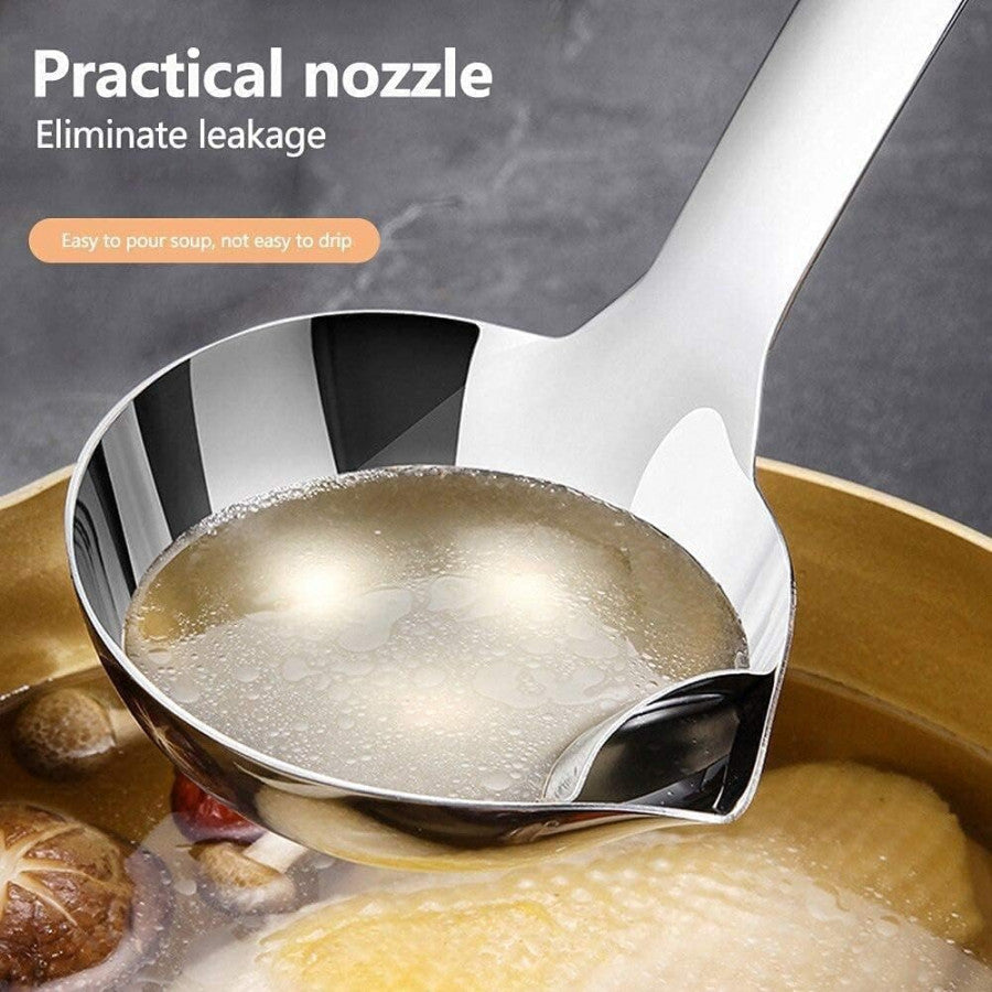 304 Stainless Steel Oil Filter Soup Spoon – Oil & Water Separator Ladle