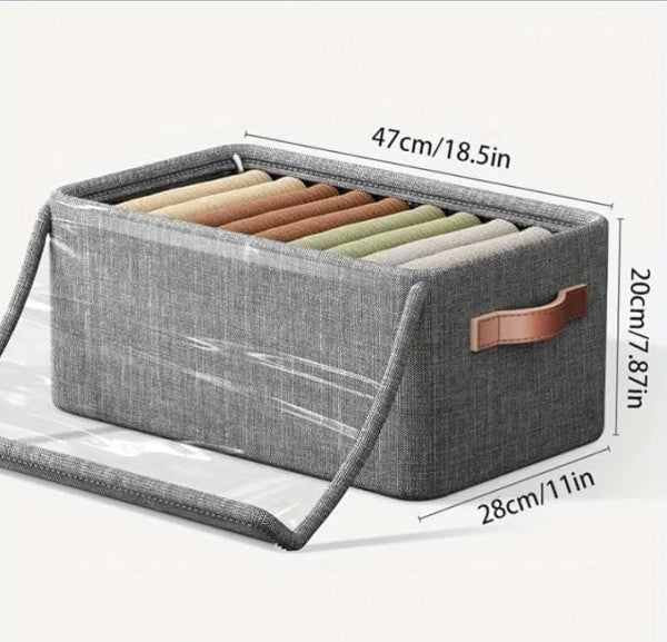 26L Premium Storage Bag with Lid – Foldable, Dustproof & Durable Organizer