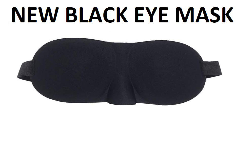 3D Contoured Sleep Mask – 100% Light Blockout, Adjustable Soft Eye Shade for Travel, Naps & Shift Work