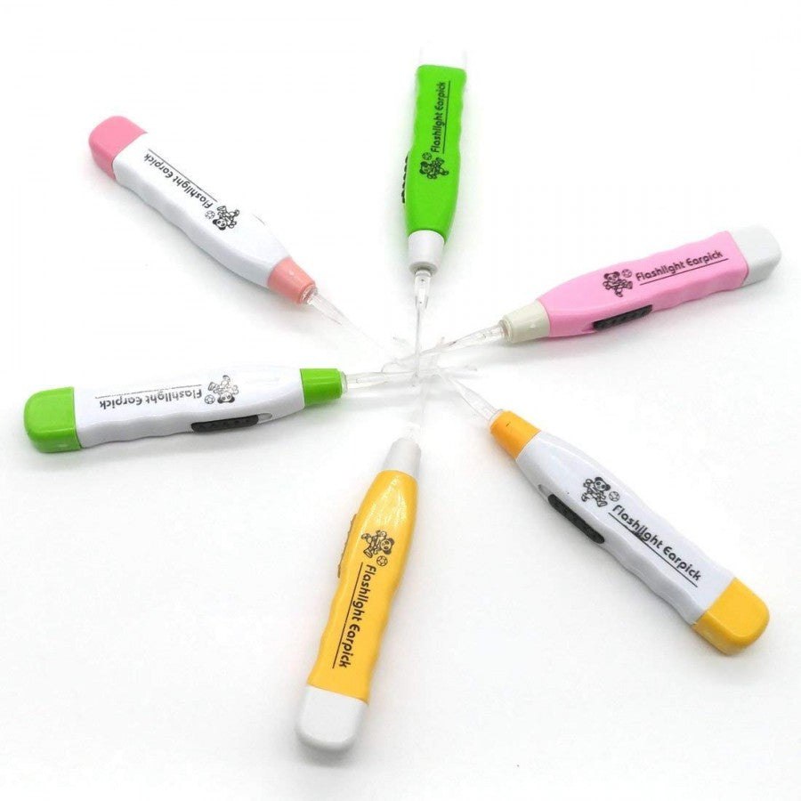 LED Flashlight Ear Pick – Safe Ear Wax Cleaning Tool (Pack of 2)