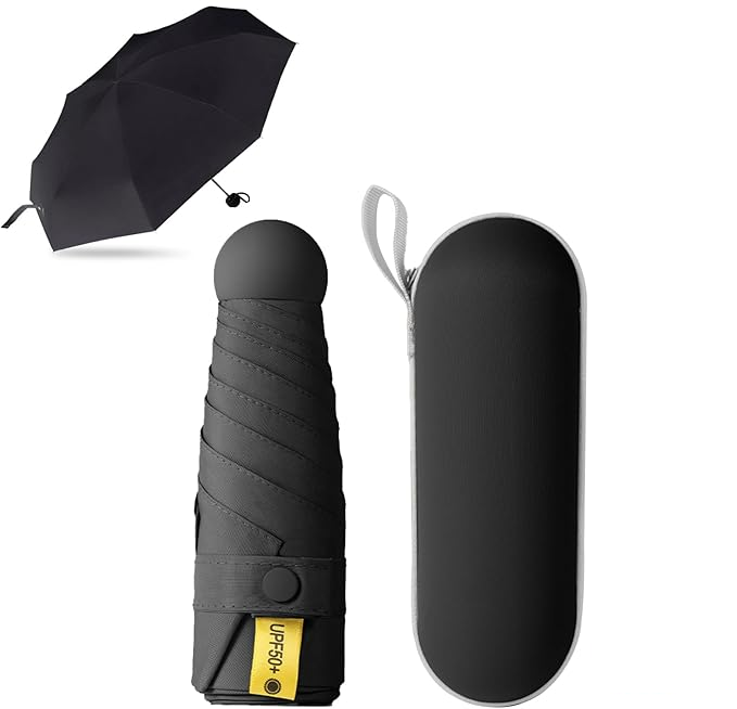 Mini Capsule Umbrella – Compact UV Protection Sun & Rain Umbrella for Women & Men