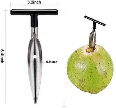 Stainless Steel Coconut Opener Driller – Easy Tender Coconut Cutter Tool