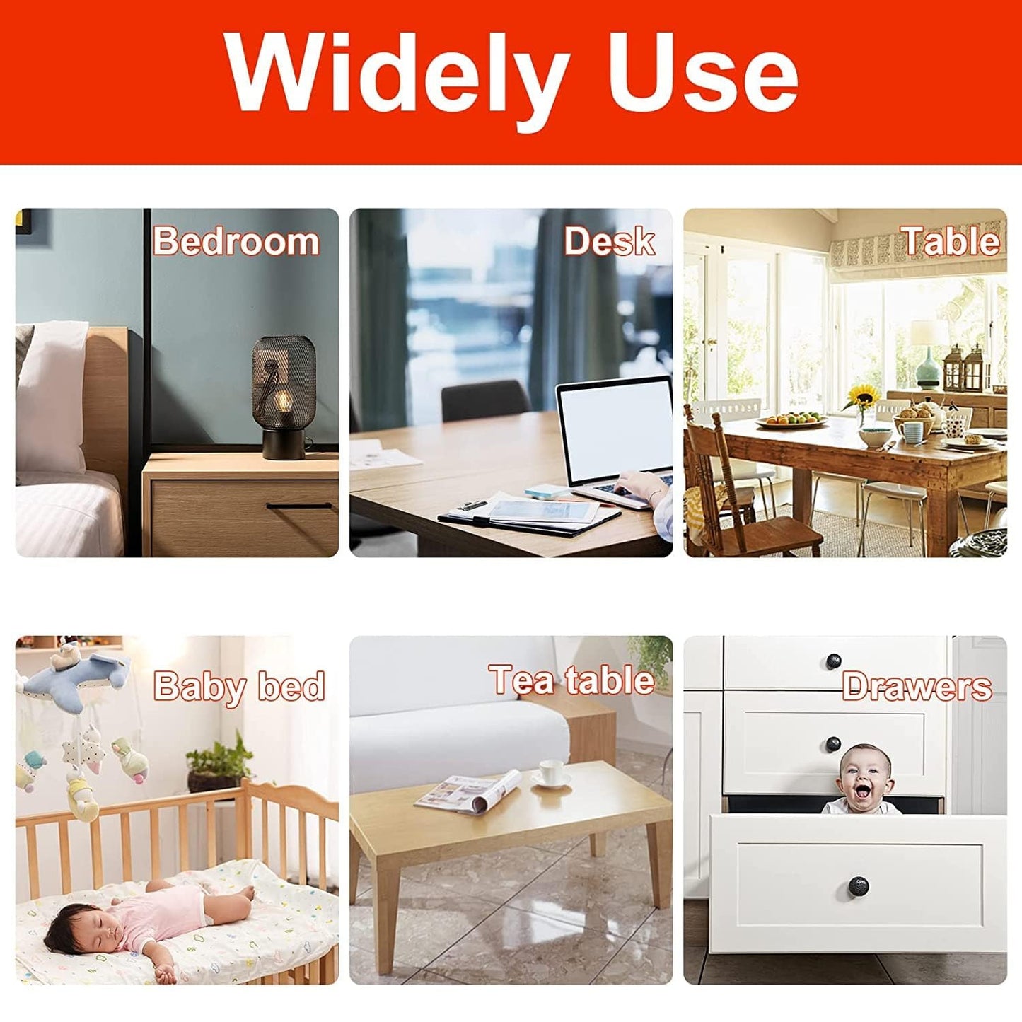 👶 Silicone Edge Protector Strip – Transparent Baby Safety Corner & Edge Guard