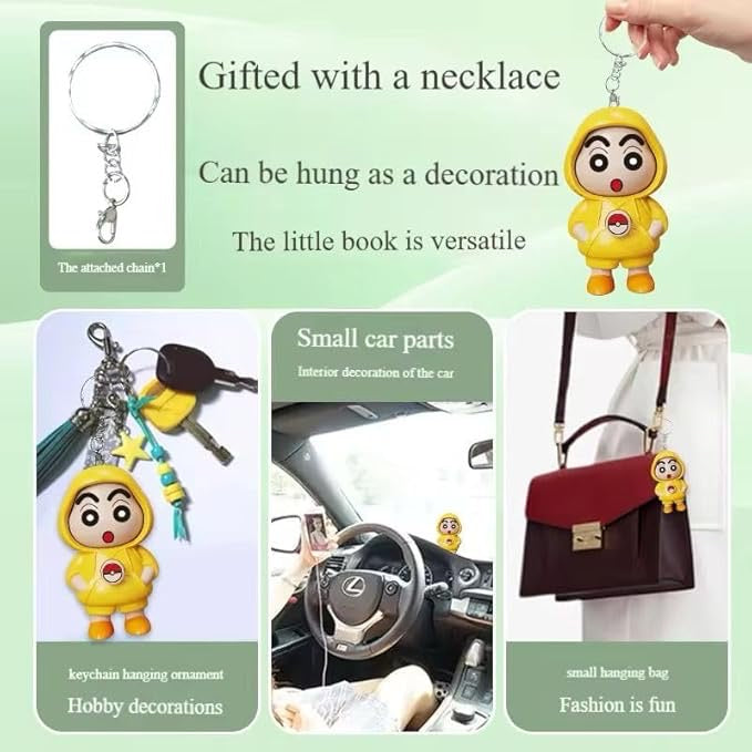 Face-Changing Cartoon Doll Keychain – 3 Expressions, Cute Bag Charm & Key Holder for Men, Women & Gifts