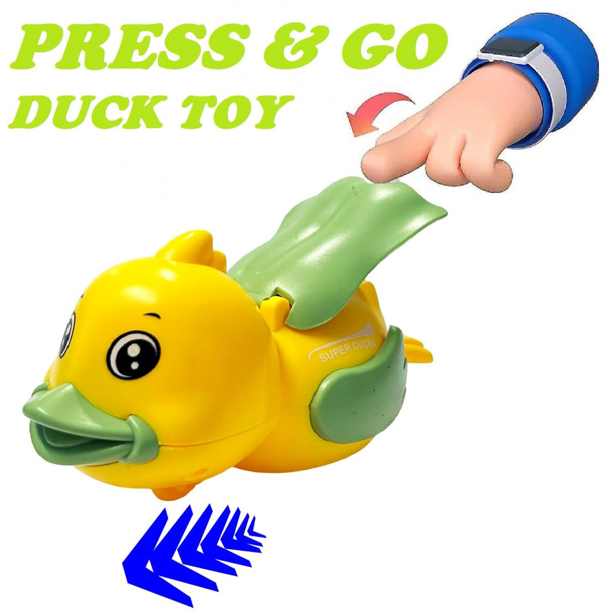 Press and Go Running Duck – Multicolor Toy for Kids