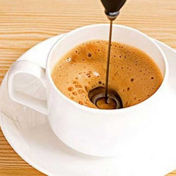 Handheld Coffee Beater & Milk Frother – Stainless Steel Electric Mixer for Cappuccino, Lassi & Protein Shakes