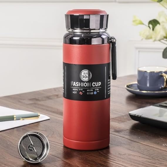 Diamond Thermos Flask for Tea Coffee Hot water for 24Hours for School Office Travel Home Leak Proof TEMPERATURE VACUUM BOTTLE - 800ml