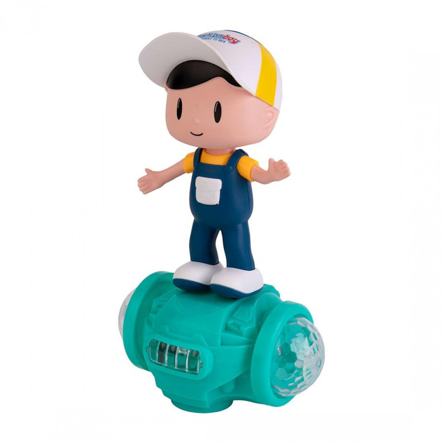 Lighting Fashion Boy – 360° Rotating Musical Toy with Lights & Sound