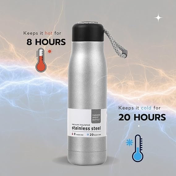 Stainless Steel Vacuum Flask – Double Wall Insulated Hot & Cold Bottle, Leak-Proof, 304 Food Grade, 24-Hour Temperature Lock