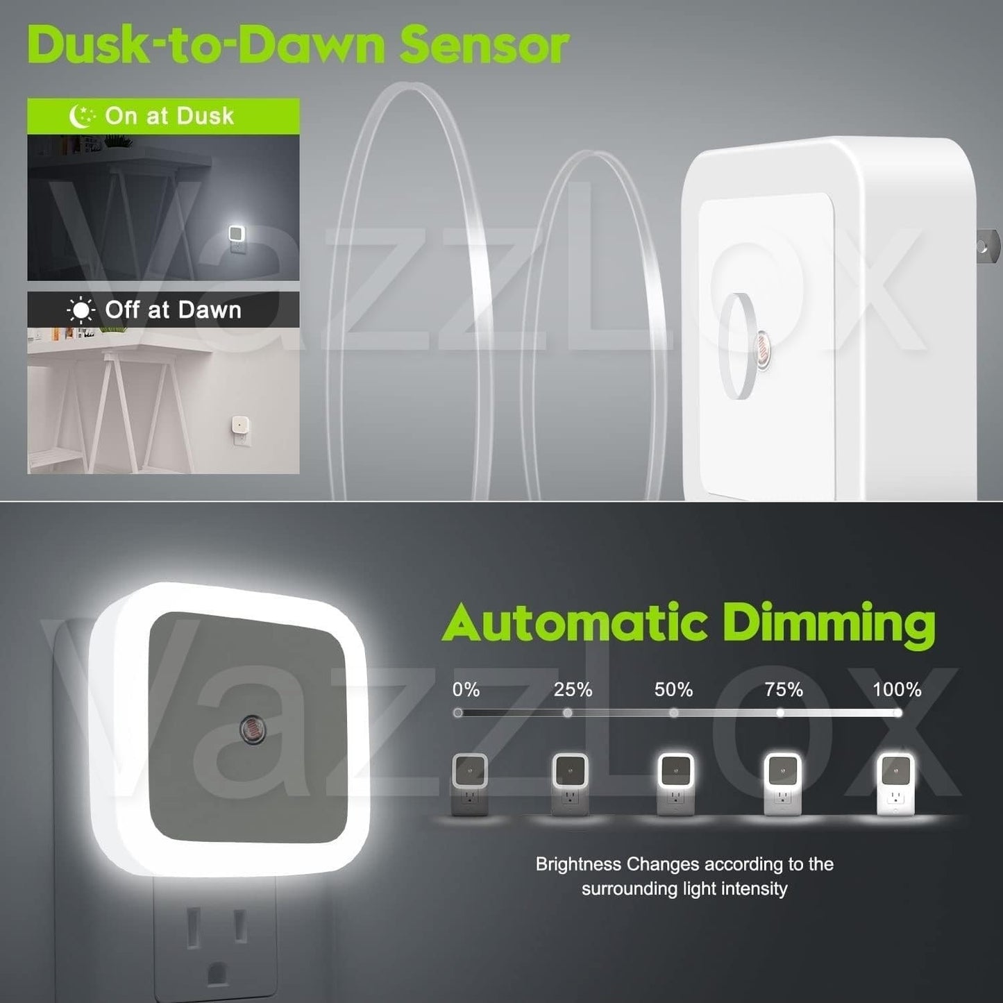 Automatic Sensor Night Light – Smart Plug-In LED Lamp