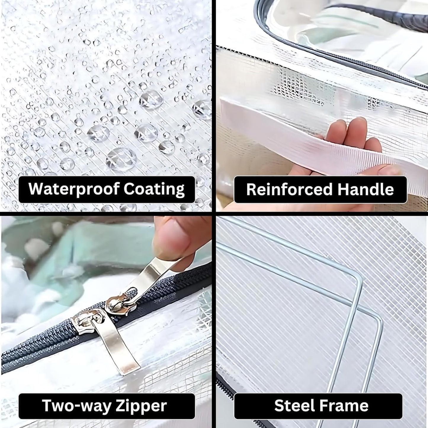 👟 Transparent Shoe Storage Bag – Stackable, Ventilated & Space-Saving Organizer