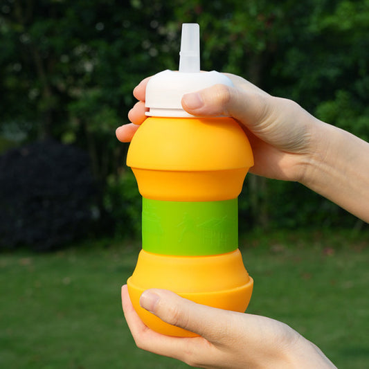 Silicone Foldable Sports Water Bottle – Leakproof, BPA-Free & Travel-Friendly (550ml)