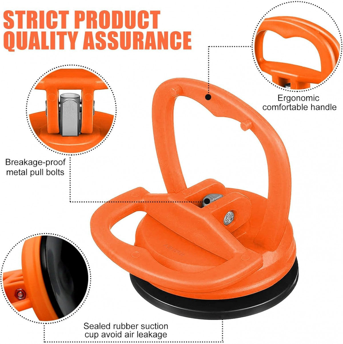 Heavy-Duty Suction Cup Dent Remover – Paint-Safe Car Dent Repair & Glass Lifter Tool