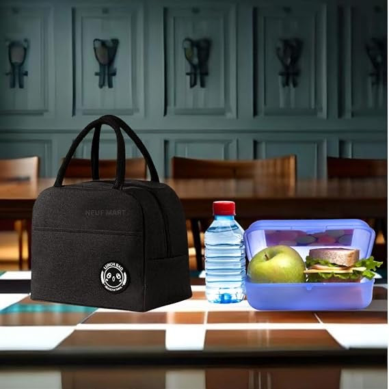 Waterproof Thermal Insulated Travel Storage Leak-Proof Hot Cold Lunch Bag Reusable Tote Bag with Inner Aluminum Foil for School Picnic Office Outdoor