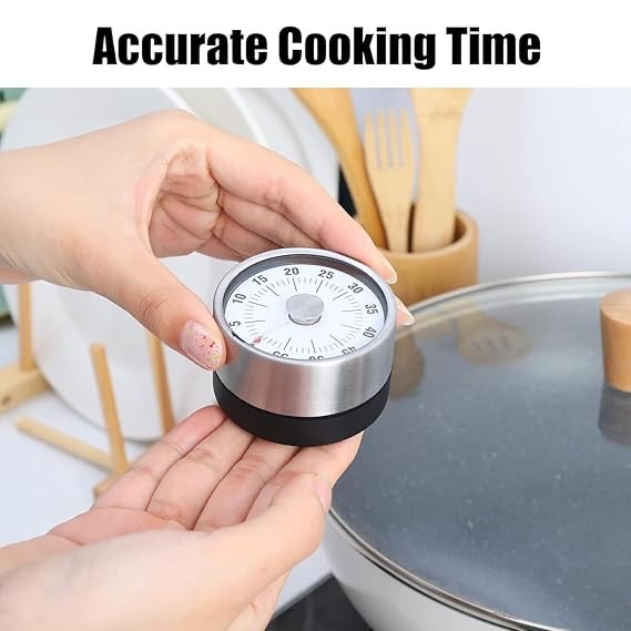 Visual Analog Countdown Timer, Magnetic Mechanical Kitchen Timer Kid Round Clock 60 Minute for for Kitchen Teacher Classroom Meeting Kids Children Adults