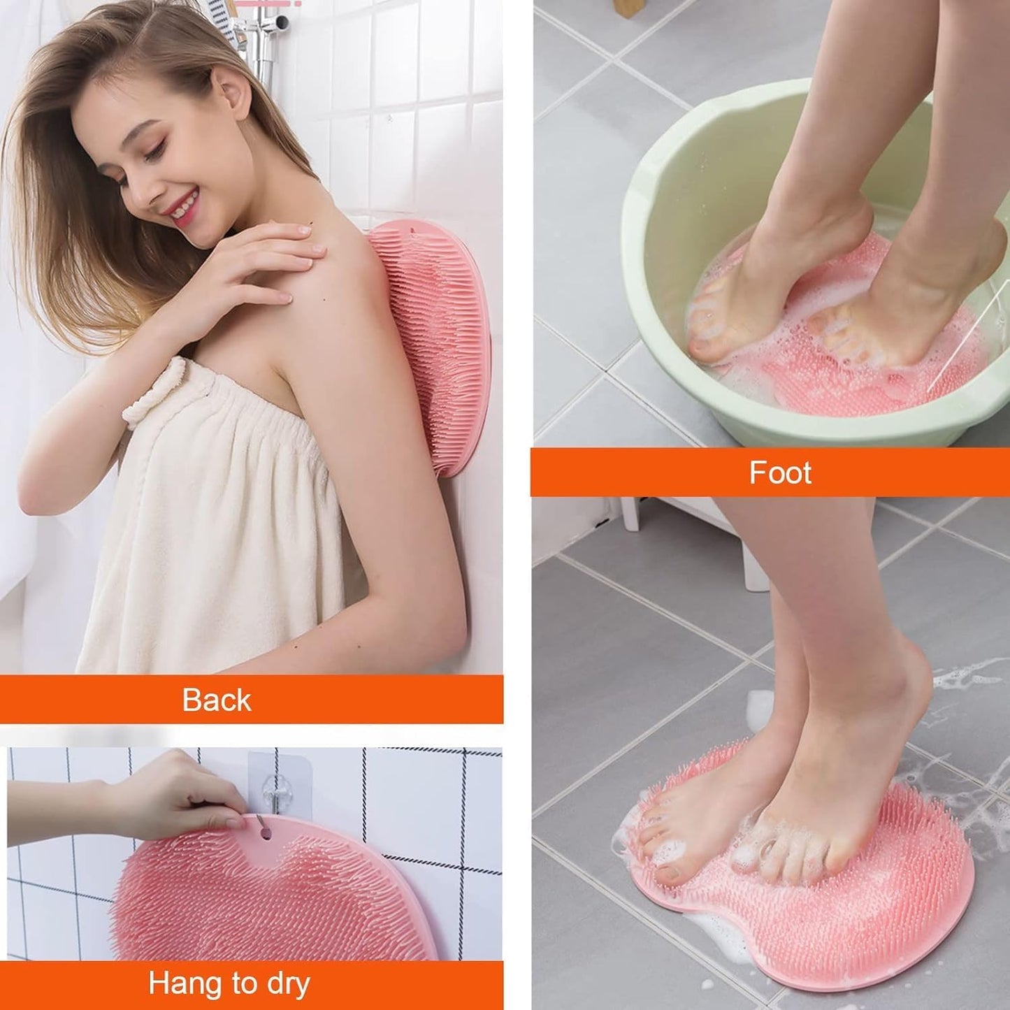 🛁 Shower Foot Scrubber & Massager – Non-Slip, Deep Cleaning & Spa-Like Foot Care
