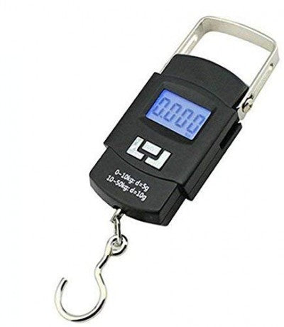 Digital Hook Scale – 50kg Capacity with LCD Display, Tare Function, Unit Conversion & Temperature Display