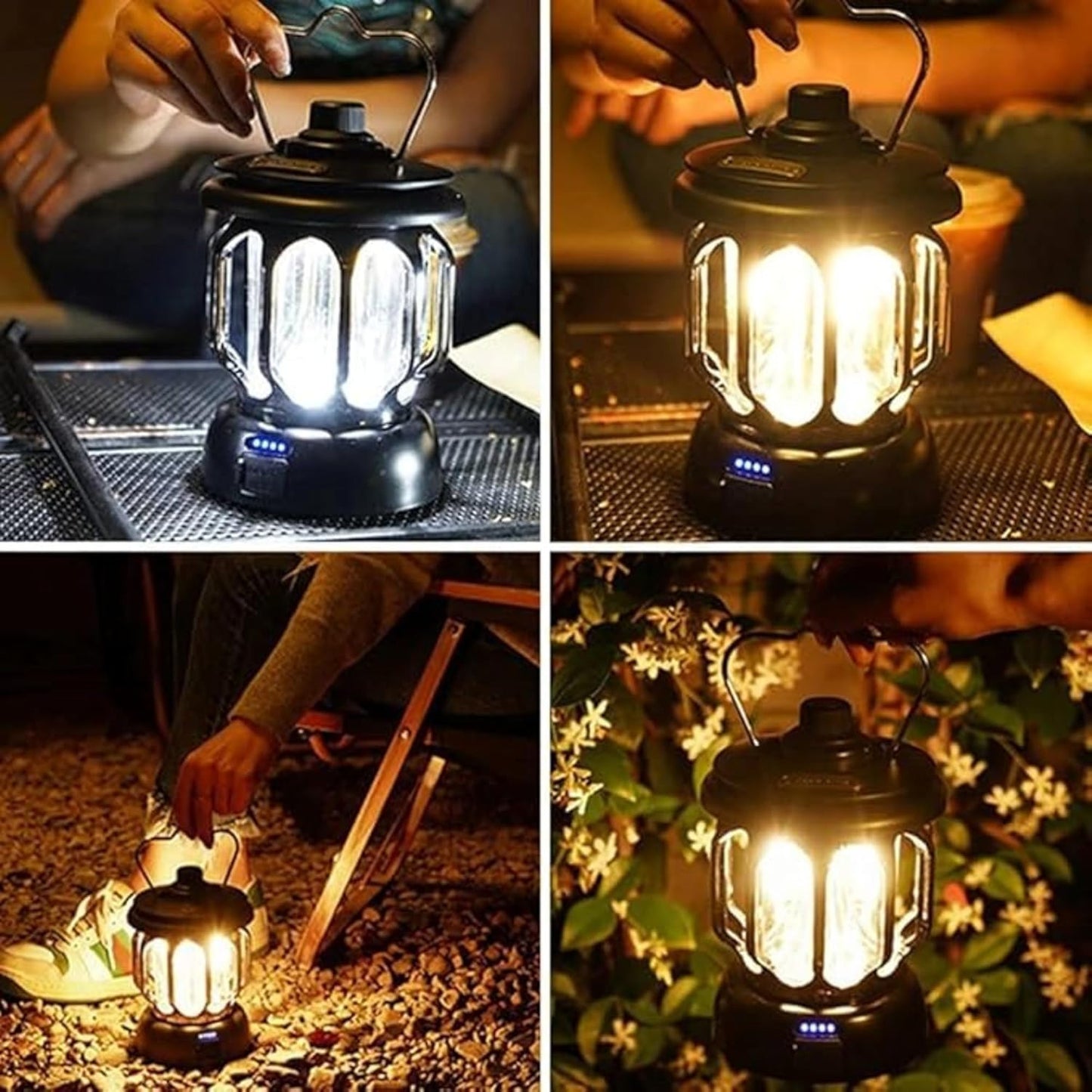 LANTERN LED CAMPING LAMP – Retro Design | Long Battery Life | Adjustable Brightness