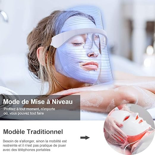 7-Color LED Light Therapy Face Mask – Skin Rejuvenation, Anti-Aging, Acne & Spot Removal, Collagen Boosting, Wireless & Rechargeable