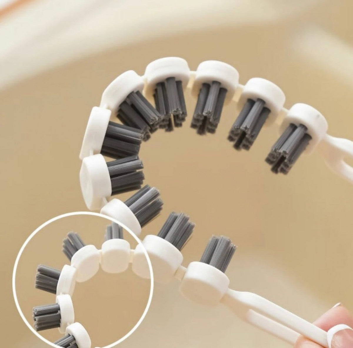 New Flexible Gap Cleaning Brush – Deep Crevice Dirt Remover with Ergonomic Handle & Hanging Hook