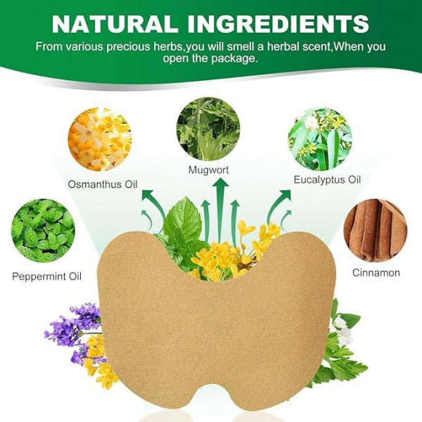 Knee Pain Relief Patches – Self-Heating Herbal Moxa Pads for Joint & Muscle Pain (Pack of 10)