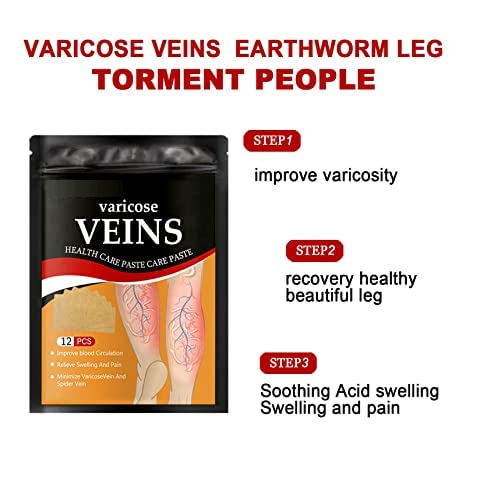 Varicose Veins Patches Skin-Friendly Non-Toxic
Improve Varicosity Dredge Vein Relieve Soothe Swelling Pain - 10 pcs pack