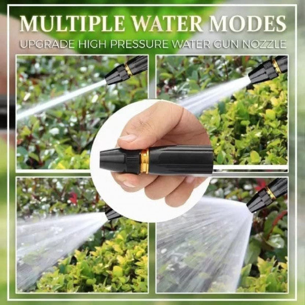 💦 Black Heavy-Duty Water Spray Nozzle – Adjustable Multi-Pattern Hose Attachment (½” Connector)
