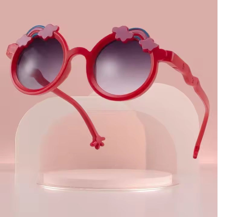 Modern Style Eyewears for Boys & Girls, Cloudy Rainbow Design Glasses for Kids, Sun Protection Eyewears for Kids, Fancy Style Goggles