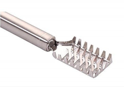 Stainless Steel Fish Scale Remover – Non-Slip Handle, Fast & Safe Descaling Tool for Home & Restaurant Use