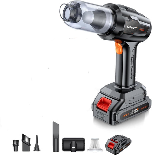 Handheld Car Vacuum Cordless, Portable Car Vacuum with 21000pa High Power Suction, one Batteries Long Endurance, 18v/120w Mini Vacuum Cleaner for Car, Home, Office, Pet