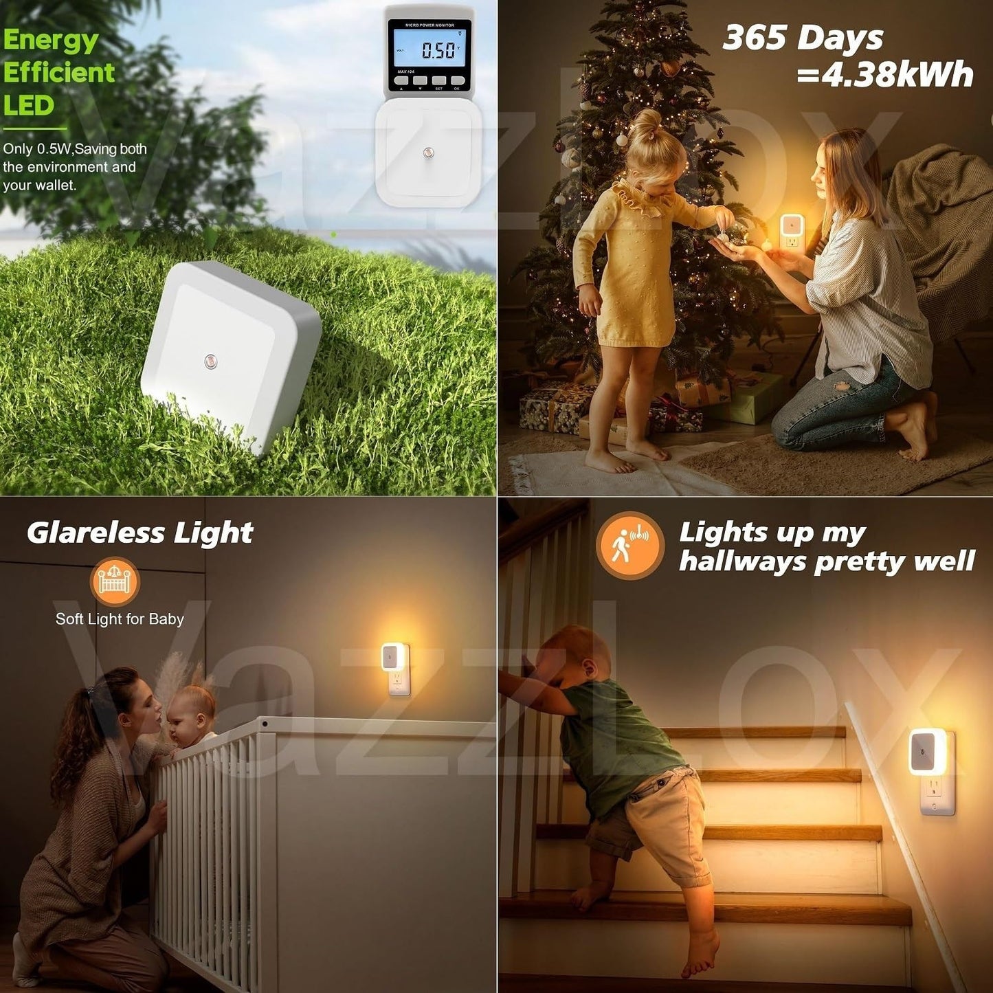 Automatic Sensor Night Light – Smart Plug-In LED Lamp