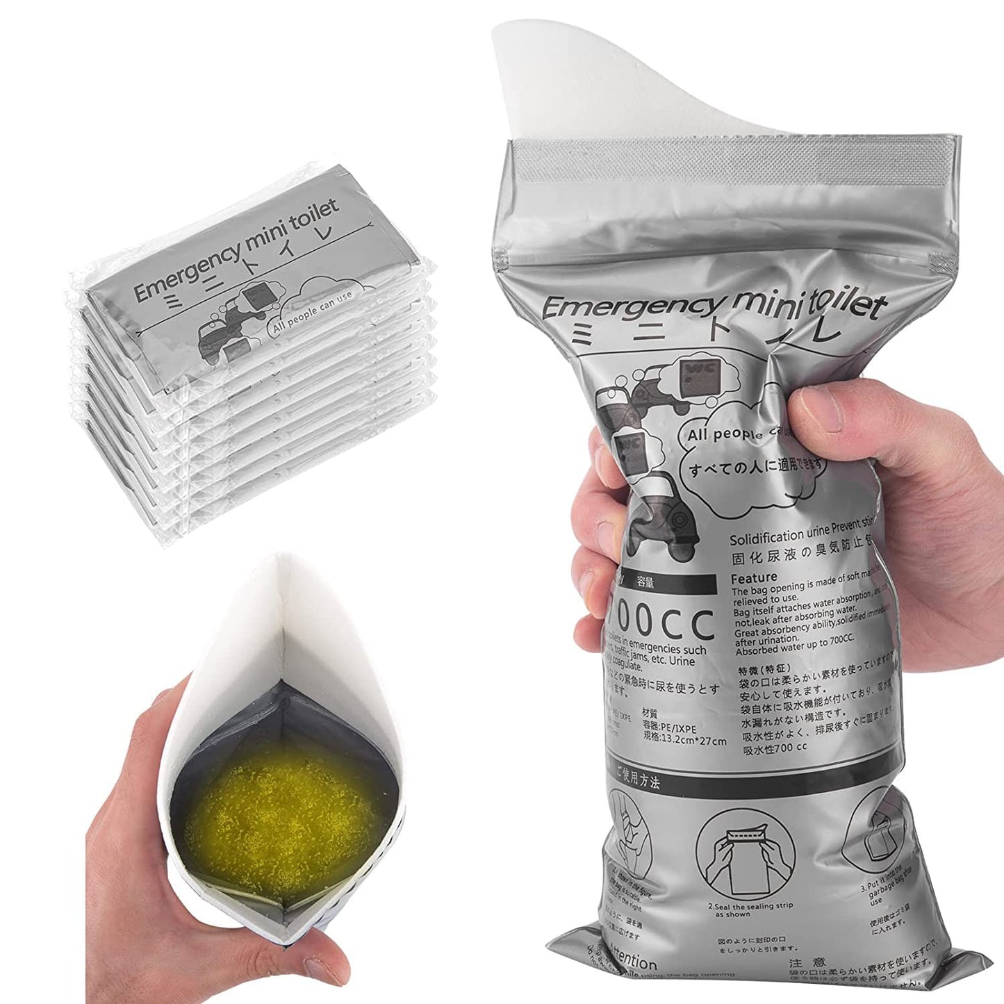 Disposable Urine Bags – Leak-Proof, Unisex Travel & Emergency Solution (700ml)