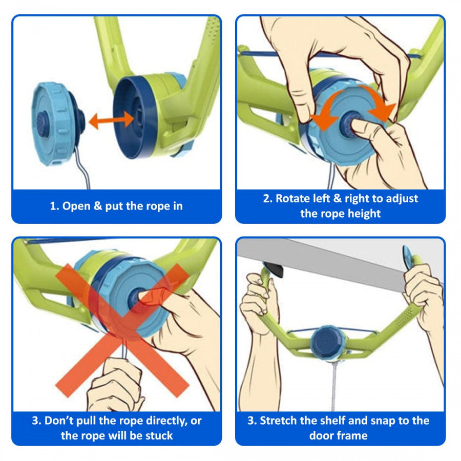 PLING PONG™ Suspended Table Tennis Self-Training Game Set – Adjustable Rope | Solo & Multiplayer Practice Kit