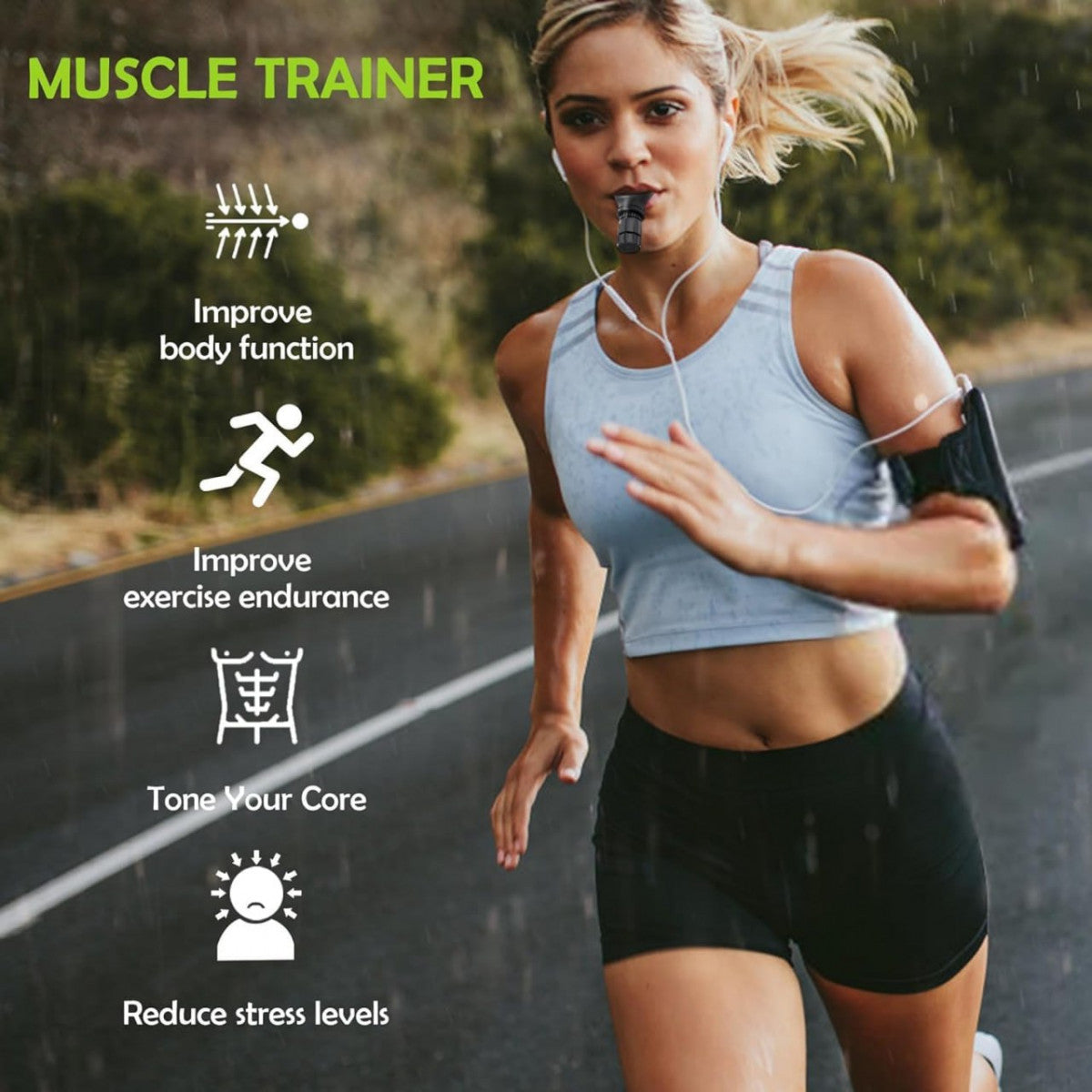 Lung Breathing Trainer – Adjustable Resistance Respiratory Fitness Device