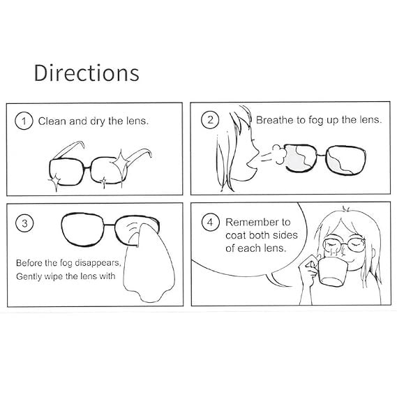 24-Hour Anti-Fog Lens Wipes – 100 Individually Wrapped Glasses & Screen Cleaners | Streak-Free, Pre-Moistened, Travel-Friendly