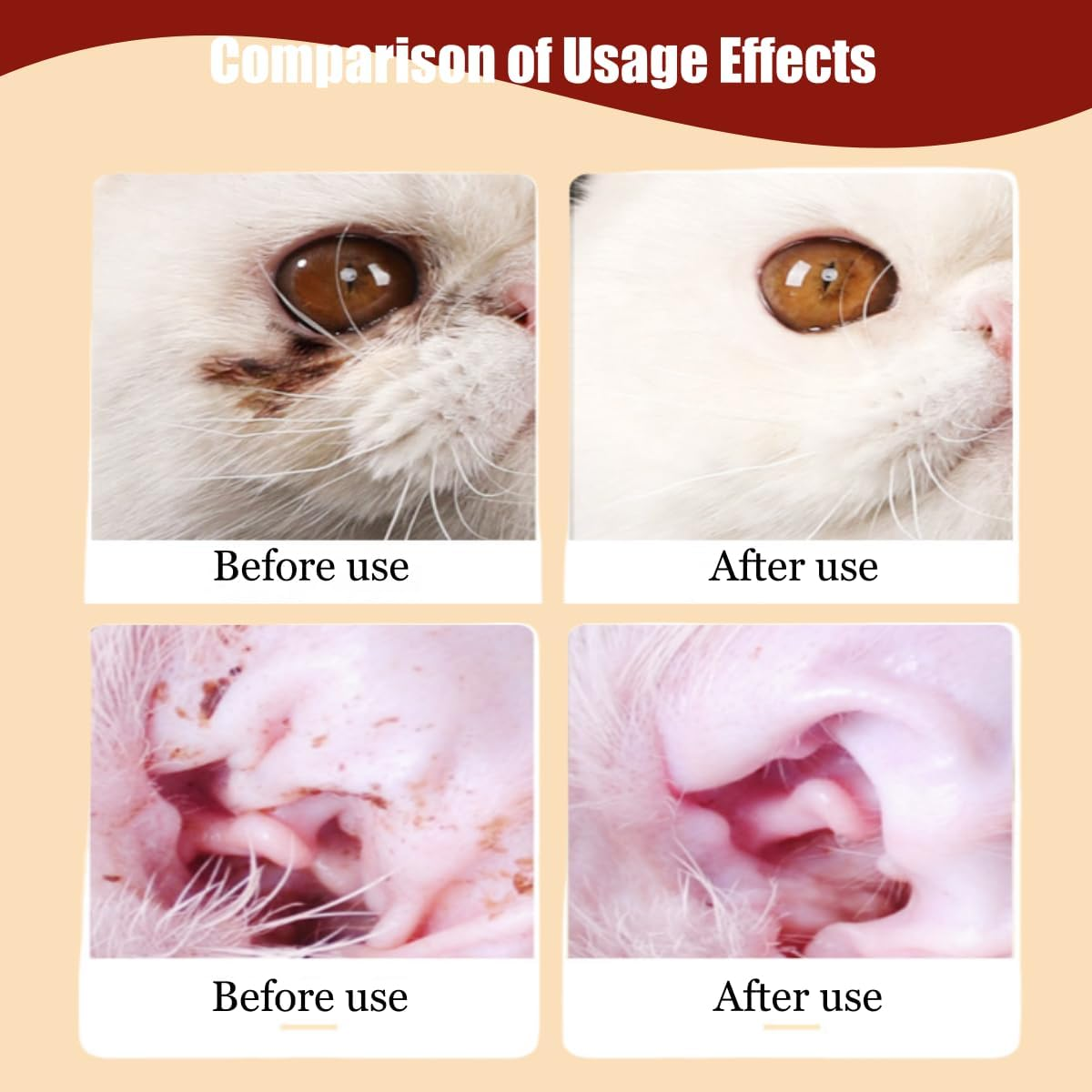 Dog Eye Wipes, Tear Stain Remover for Dogs, Cat Eye Wipes, Cleans Eye and Face Stains, No Fragrance, Reduce Eye Problems - 200 wipes pack