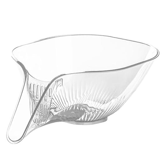 Multi-Functional Drain Basket, Strainer Basket Drain Bowl with Funnel, Kitchen Sink Food Catcher Drainer Fruit Rinser Vegetable Washing Filter Bowl Over The Sink Colander