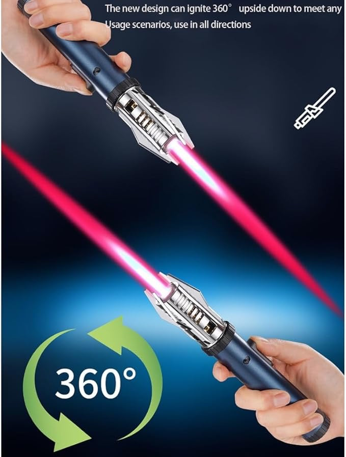 Jet Torch Butane Lighter – Green Flame Playing Card Design with LED UV Cash Detection, Windproof & Refillable Gift Lighter