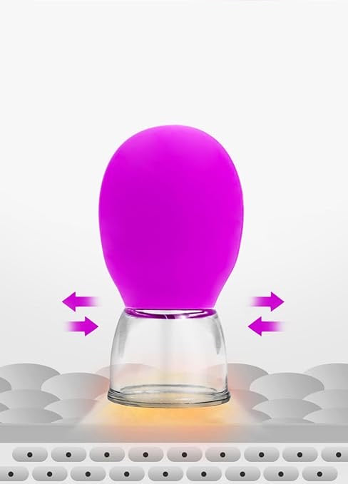 Facial Cupping Set | Silicone Vacuum Suction | Cupping Massage Therapy | A Kit For Anti Cellulite, Anti Wrinkle and Instantly Ageless Skin | For Eyes, Face and Body