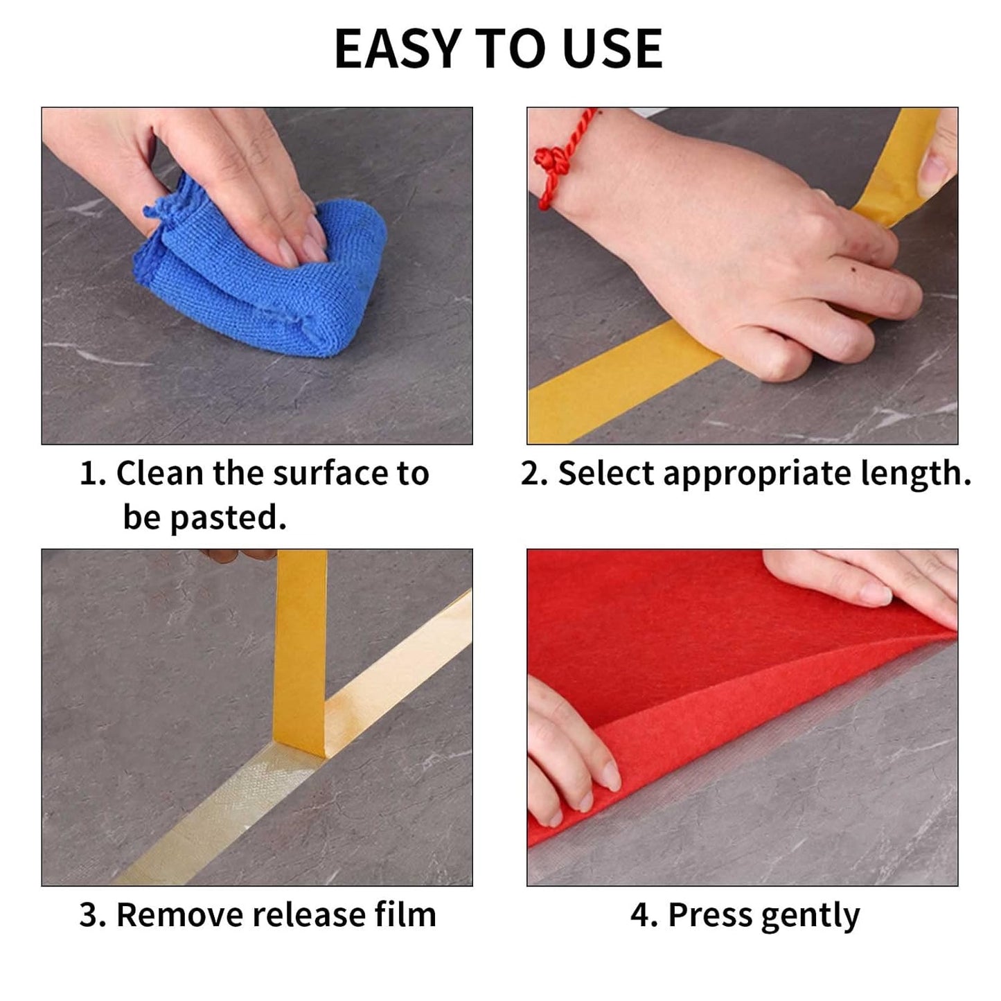 Double Sided Carpet Tape Heavy Duty, Super Strong Sticky Tape for Carpet, Non Slip Waterproof Removable Mesh Grid Suitable for Hardwood Floors, Mats, Wall Hanging, Paste Decoration